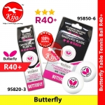 【3-PCS】Butterfly Table Tennis Ball Three-Star R40+ #Butterfly #Japan #3-Star #R40+ #TableTennisBall #ITTF #95820